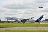 The Airbus A350 made its maiden flight today