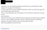 Guy tells girls at McDonald's where the real nice guys are (x-post from /r/thatHappened)