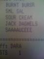 Ordered a burger with Jack Daniels BBQ Sauce...