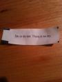 Best fortune cookie ever, this is.
