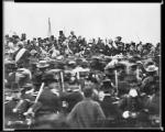Photo reportedly of Abraham Lincoln delivering the Gettysburg Address 150 years ago today (Lincoln is hatless near center of picture)