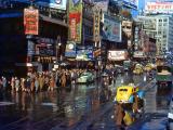 Color Image of a New York Street, 1940s - [1600x1200]