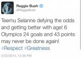 Reggie Bush respects Selanne