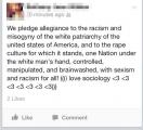 I pledge allegiance... (X-post r/cringepics) (TW: Facebook)