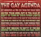 TREMBLE IN FEAR OF THE GAY AGENDA!!!