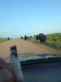 Smoke spot in the Badlands of South Dakota