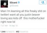 In 2010, 50 Cent was a good follow.
