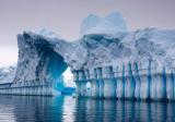 Natural Ice Bridge in Antarctica