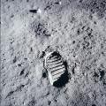 'One small step' - First footprint on the moon by Neil Armstrong [3900x3900]