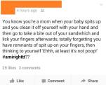 I thought the post about the mother accidentally licking poop off her finger must be an uncommon thing. Apparently, I was wrong. Yuck.