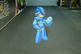Mega Man 3D chalk art