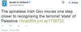 The Israeli embassy in Ireland just posted this on twitter.