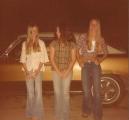 My aunt (in the middle) and two friends, looking very 70s
