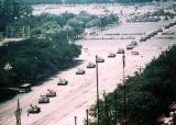 Uncropped version of Jeff Widener's famous photo of Tank Man on Tiananmen Square, Beijing, 1989