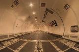 Inside a Fed-Ex Boeing 757 without any cargo