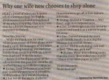 Why men should be left at home during shopping