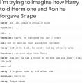 Harry forgiving Snape