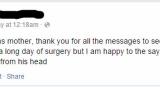 A friend of mine had surgery