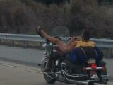 Another image of the Pennsyltucky motorcycle safety expert. Now with more texting.
