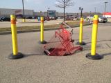 The parking lot is stealing our carts again.