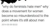 Because you talk about men all the fucking time