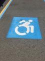 the guy in this handicapped parking spot is a speed demon