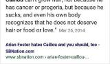 I asked Google why caillou is bald.