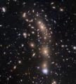 Massive cluster of galaxies, taken by Hubble