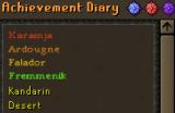 [Suggestion] Can the achievement diaries be colour coded based off of what difficulty you have completed?