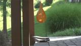 Water balloon popped in mid-air