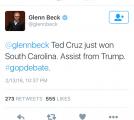 Just a reminder that Glenn Beck deleted his tweet