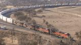 Freight train goes in a loop