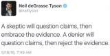 Neil deGrasse Tyson on skeptics
