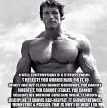 A well built physique is a status symbol - Arnold Schwarzenegger [732 x 738]