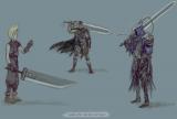 Big sword squad: Cloud/Guts/Artorias