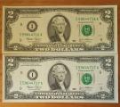 Two of my $2 bills were printed sequentially.
