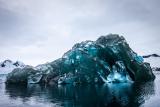 Underbelly of an iceberg that flipped over, Antarctica