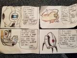 My 4 year old preschooler is a huge Portal fan. I send these notes with him everyday in his lunch. (X-Post r/Portal)
