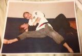 Chuck Norris pinned by my dad.