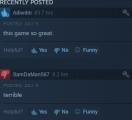 Steam reviews in a nutshell