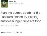 Ken M on the topic of food
