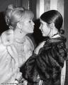 Debbie Reynolds and Carrie Fisher at the Town Hall, New York City for a School benefit, 1972