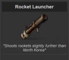 Rust's description of the Rocket Launcher, is quite... original