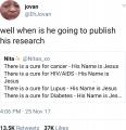 Do you think that's Dr. Jesus with an MD or PhD?