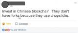 Invest in Chinese. Funny comment!