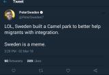 Sweden is a meme, builds a camel park for immigrants.