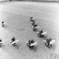 WWII Pilots Learning to Fly in Formation on Bicycles