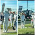 “Stop cutting baby penis” protest in my hometown today.