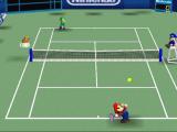 Who is officiating this Mario Tennis match?
