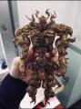 Figure made out of cicadas